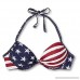 Xhilaration Women's American Flag Push Up Halter Bikini Top Red White Blue B0719KL5M8